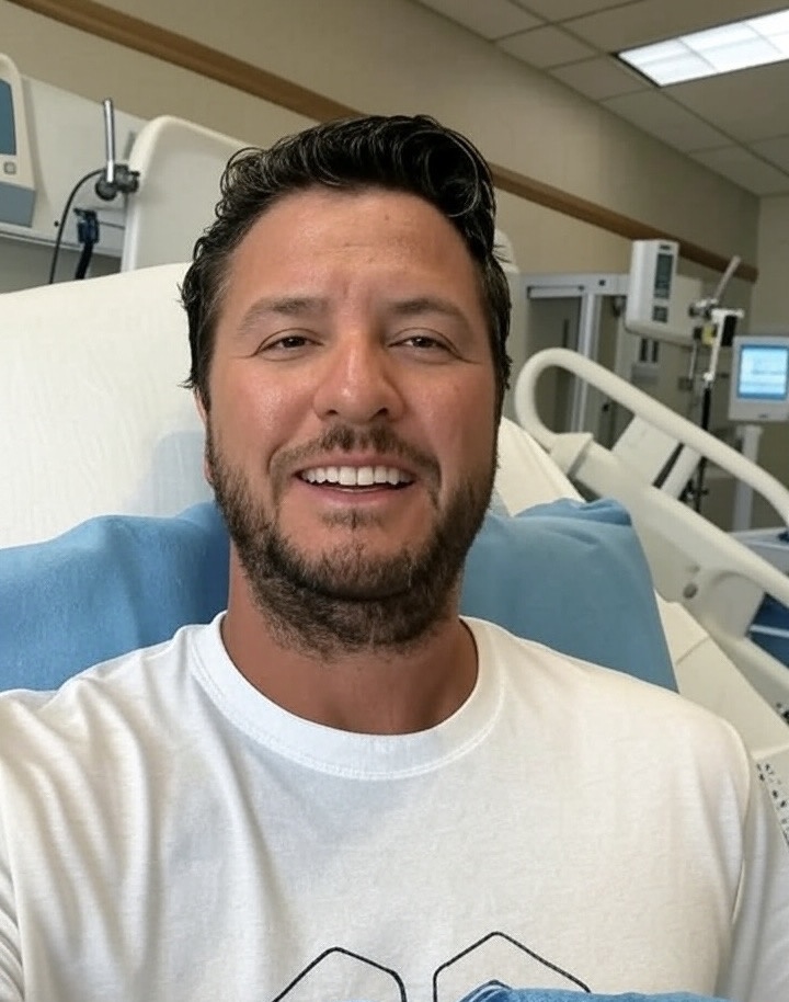 Luke Bryan during recovery